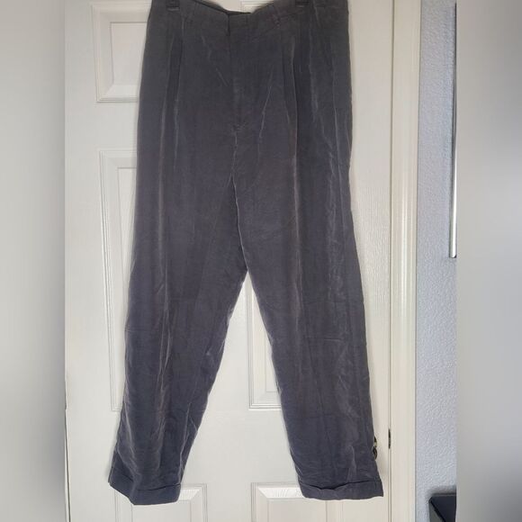 Perry Ellis Portfolio 36"×32 FullLength Gray Pockets BottomCuffed Man DressPants - Picture 1 of 8